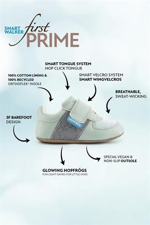 Smart Walker First Prime Havalı Yeşil Barefoot İlk Adım Bebek Ayakkabı