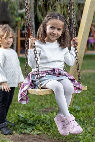 Smart Walker High Top Süper Mat Pembe Barefoot Çocuk Bot