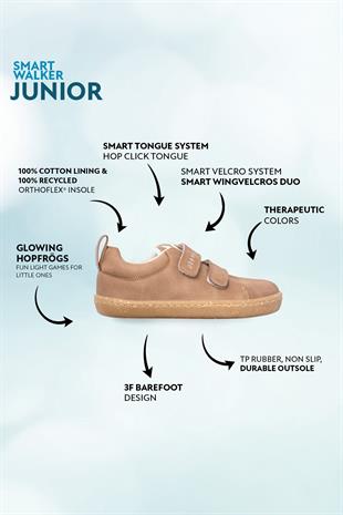 Smart Walker Junior Brown Oak Barefoot Kids Shoes
