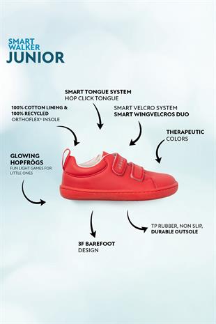 Smart Walker Junior Kırmızı Işık Barefoot Çocuk Ayakkabı
