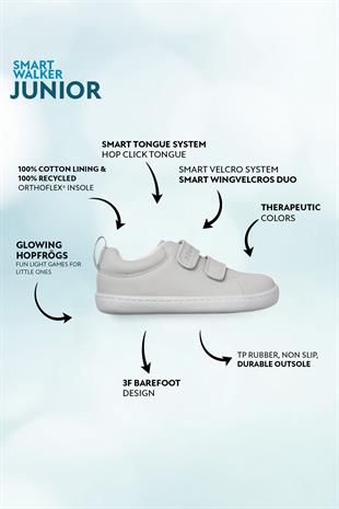 Smart Walker Junior Super Matte Cool Gray Barefoot Kids Shoes