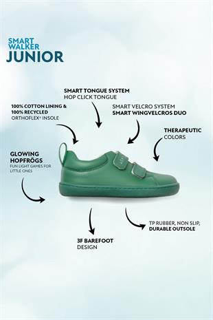 Smart Walker Junior Yeşil Işık Barefoot Çocuk Ayakkabı