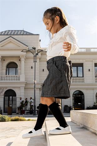 Smart Walker Mary Jane Havalı Beyaz Barefoot Kız Babet Ayakkabı