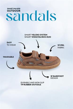 Smart Walker Outdoor Sandals Kahve Duo