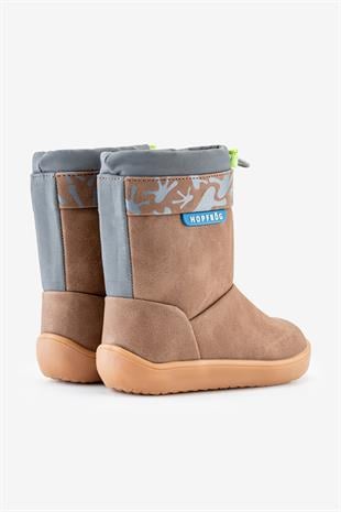 Rain Boots Kahverengi Meşe Suya ve Soğuğa Dayanıklı Barefoot Çocuk Botu