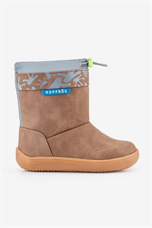 Rain Boots Kahverengi Meşe Suya ve Soğuğa Dayanıklı Barefoot Çocuk Botu