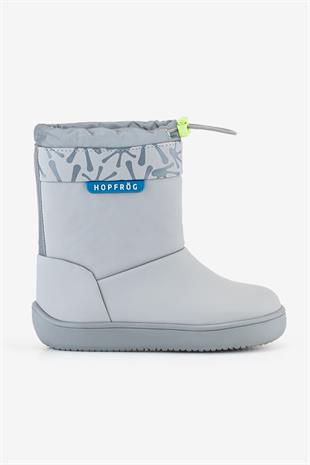 Rain Boots Süper Mat Havalı Gri Suya ve Soğuğa Dayanıklı Barefoot Çocuk Botu