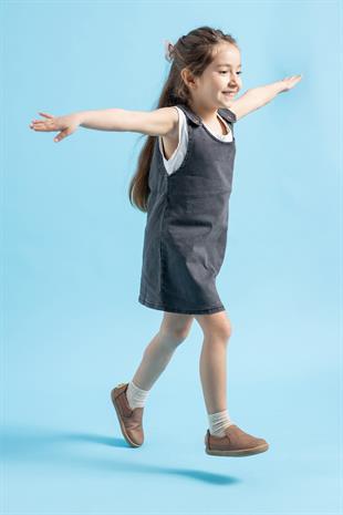 Smart Walker Slip-On #Tags Kahverengi Meşe Barefoot Işıklı Çocuk Ayakkabı