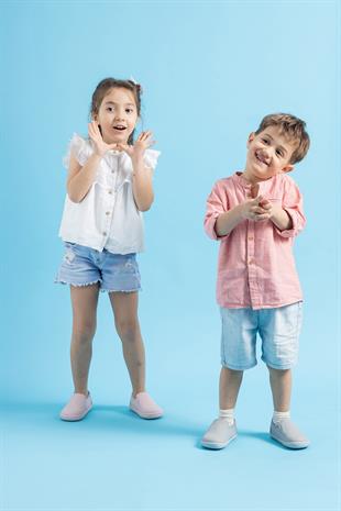 Smart Walker Slip-On #Tags Süper Mat Gri Barefoot Işıklı Çocuk Ayakkabı