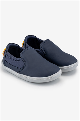 Smart Walker Slip-On #Tags Süper Mat Lacivert Barefoot Işıklı Çocuk Ayakkabı