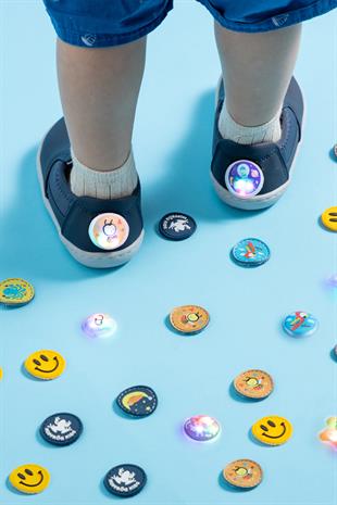 Smart Walker Slip-On #Tags Süper Mat Lacivert Barefoot Işıklı Çocuk Ayakkabı