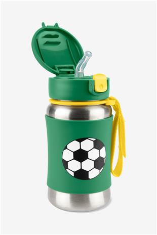 Spark Style Stainless Steel Straw Bottle Soccer