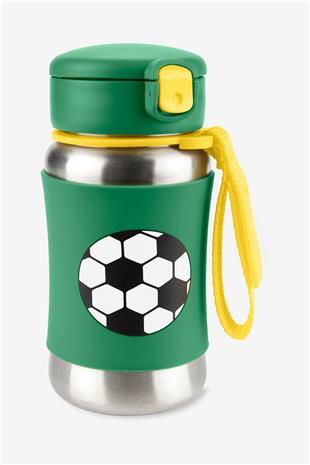 Spark Style Stainless Steel Straw Bottle Soccer