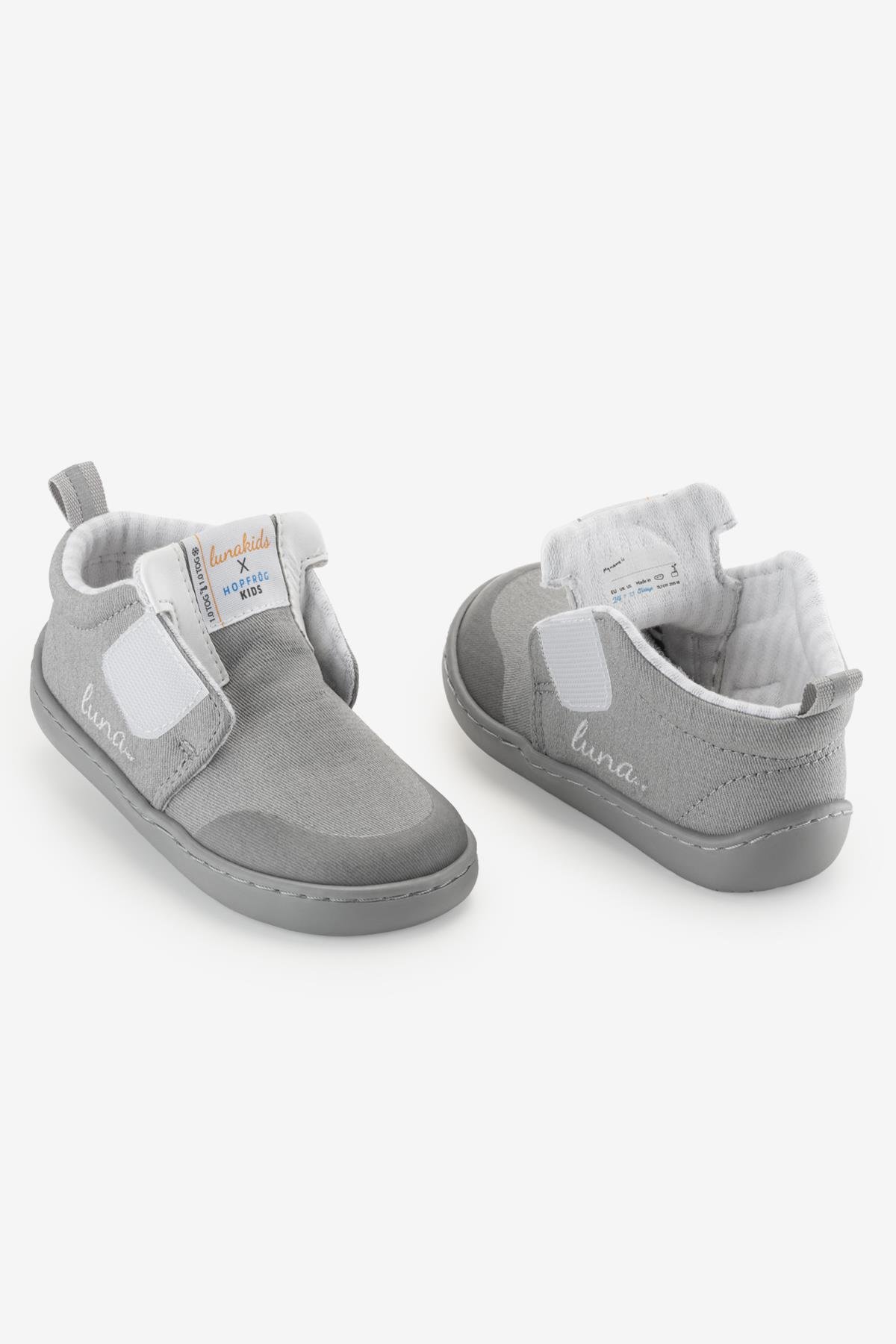Hopfrög Gri Hopfrög Lunakids Lunicon 1.0 TOG Masal Grisi Barefoot Çocuk Ayakkabısı by Kids