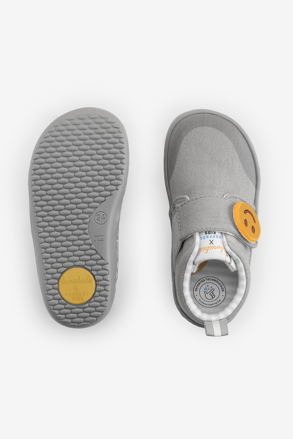 Hopfrög Gri Hopfrög Lunakids Lunicon 1.0 TOG Masal Grisi Barefoot Çocuk Ayakkabısı by Kids