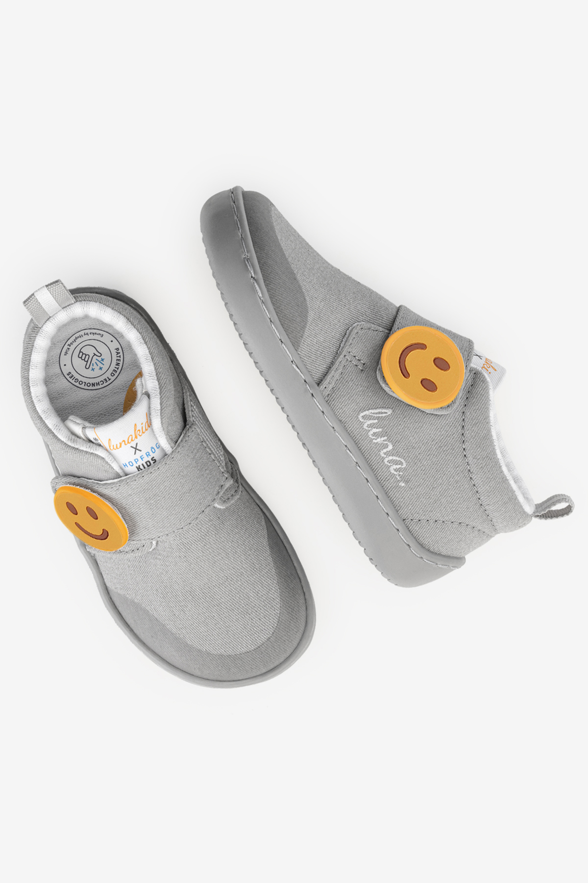 Hopfrög Gri Hopfrög Lunakids Lunicon 1.0 TOG Masal Grisi Barefoot Çocuk Ayakkabısı by Kids