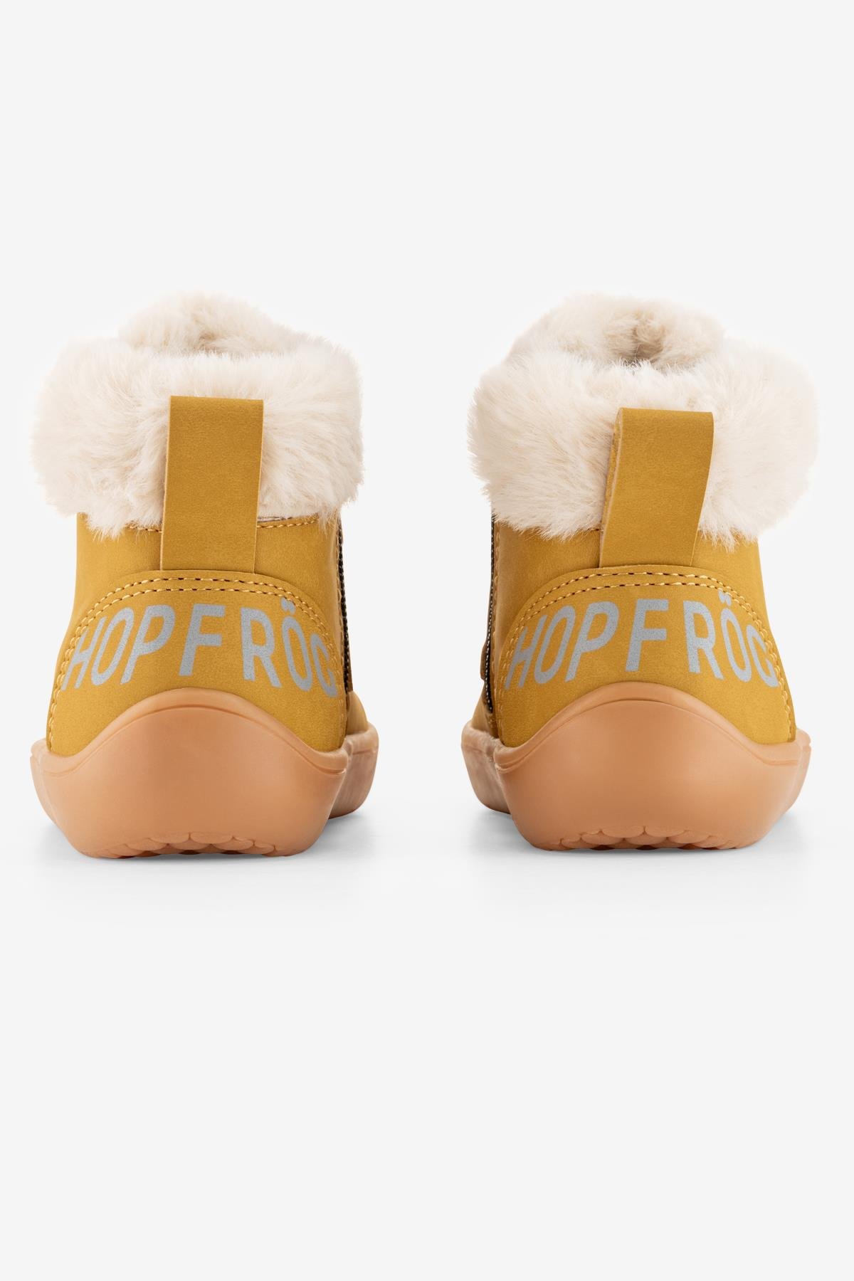 Furry Boots Sarı Nubuk Barefoot Çocuk Botu - Görsel 8