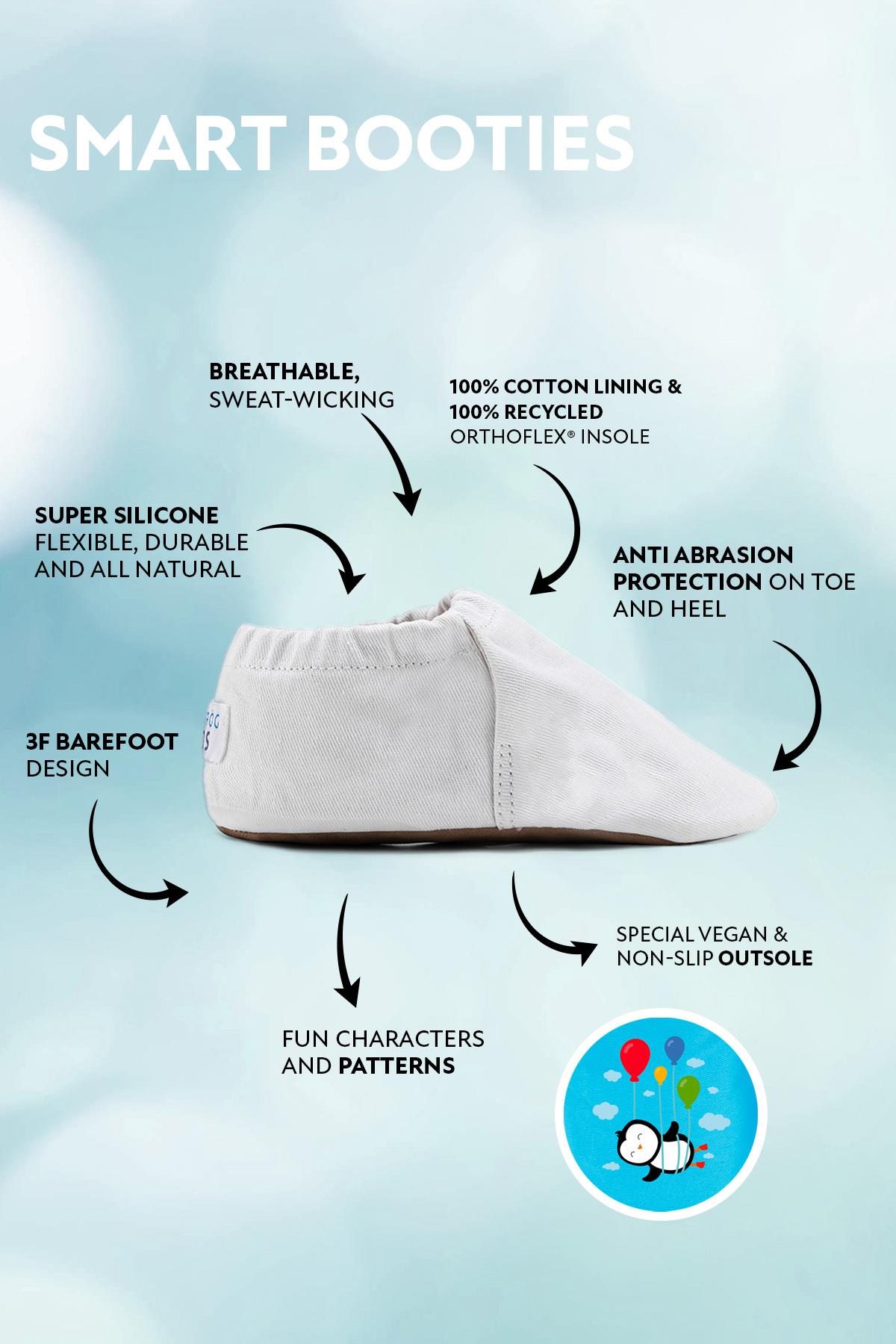 Recycled Canvas Basic Eco Mavi Barefoot Patik - Görsel 3