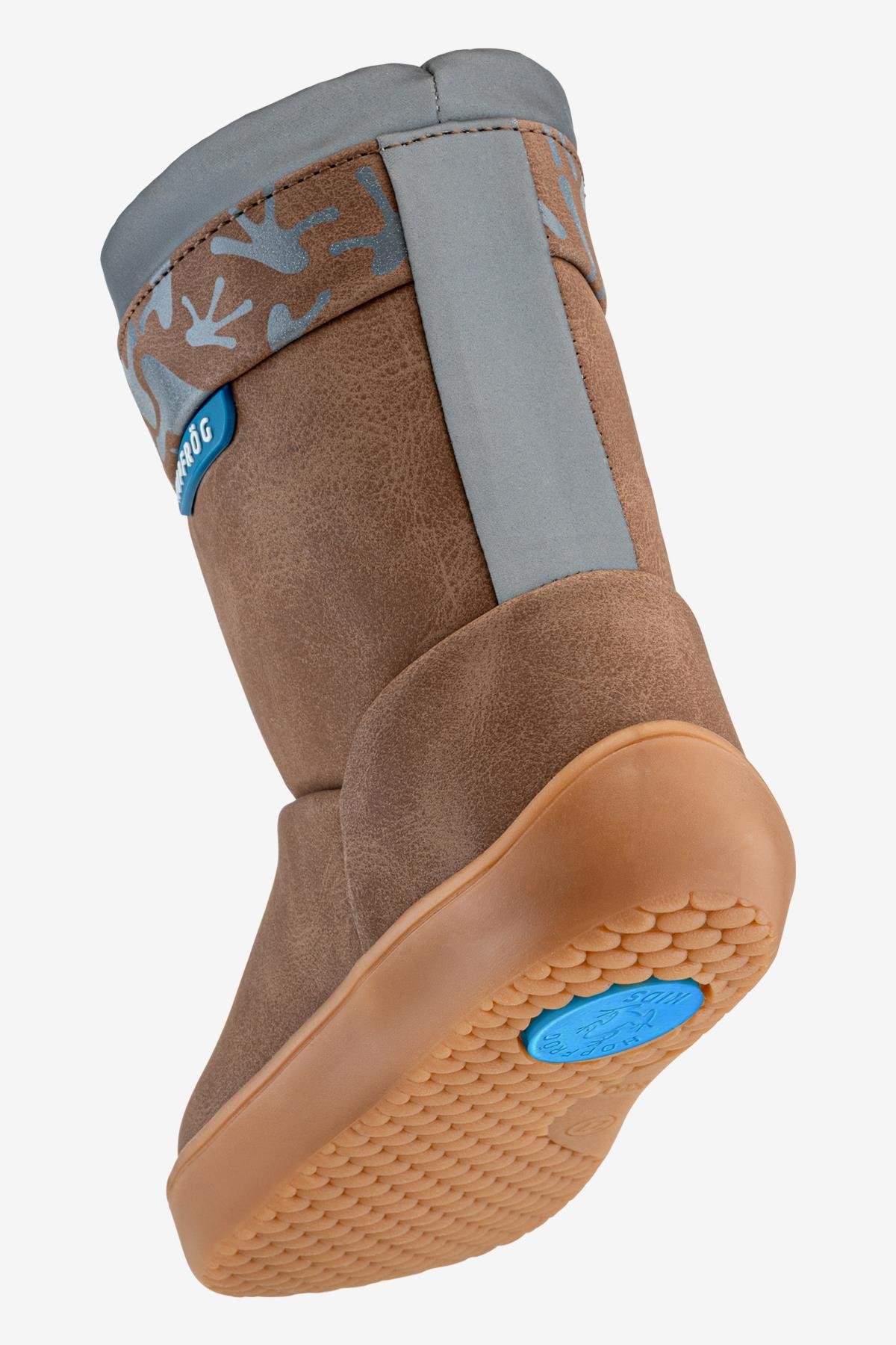 Rain Boots Kahverengi Meşe Suya ve Soğuğa Dayanıklı Barefoot Çocuk Botu - Görsel 9