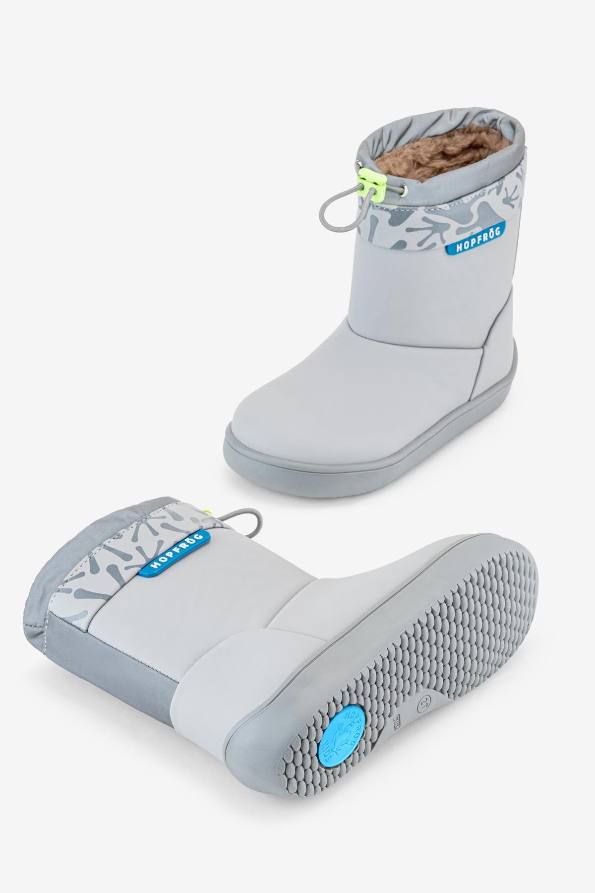 Rain Boots Süper Mat Havalı Gri Suya ve Soğuğa Dayanıklı Barefoot Çocuk Botu - Görsel 8