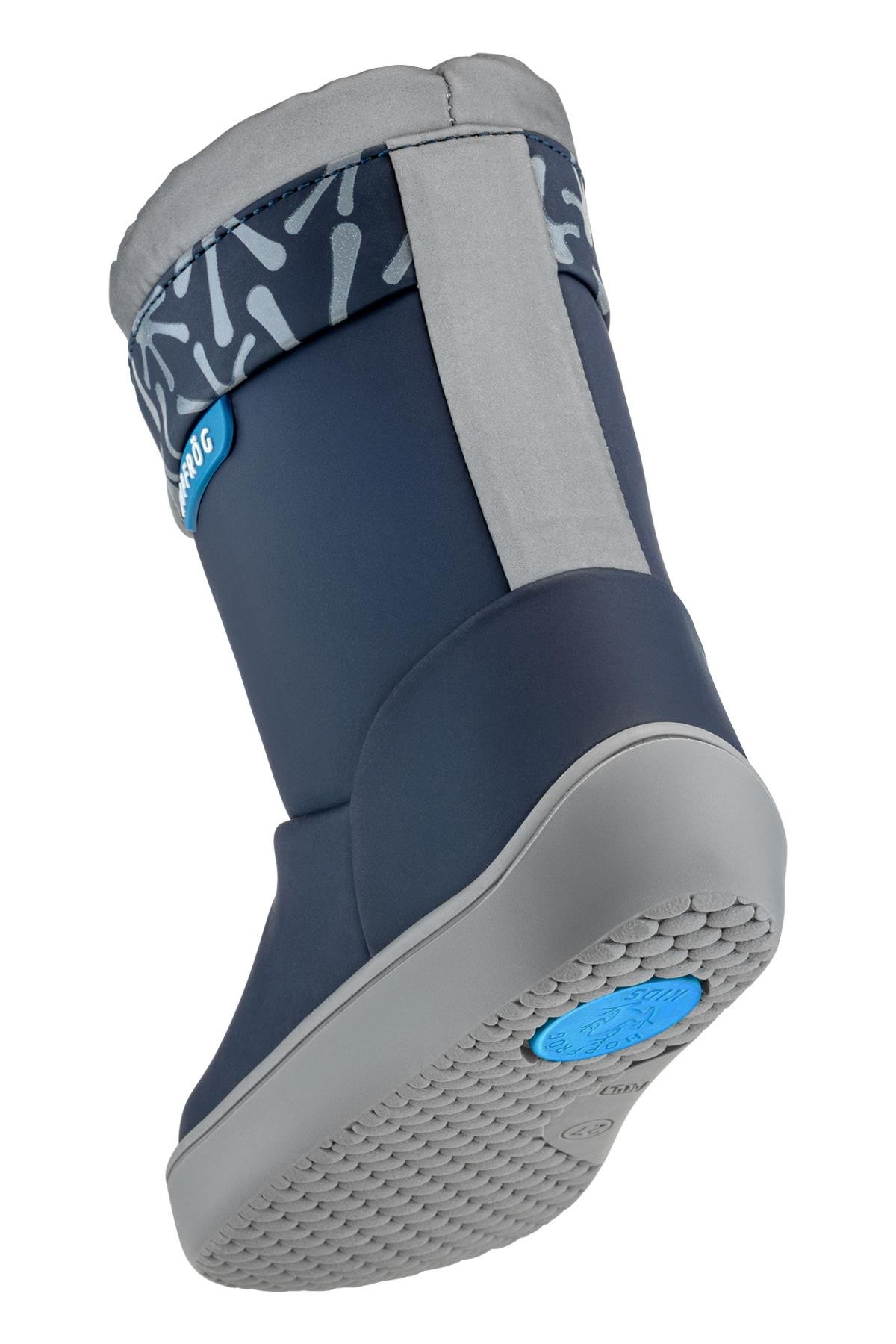 Rain Boots Süper Mat Lacivert Suya ve Soğuğa Dayanıklı Barefoot Çocuk Botu - Görsel 9