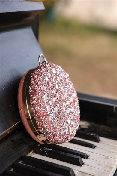 Ring Evening Dress Bag - Rose