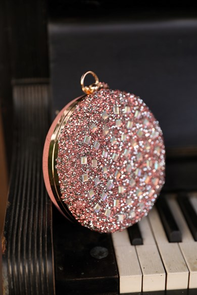 Ring Evening Dress Bag - Rose