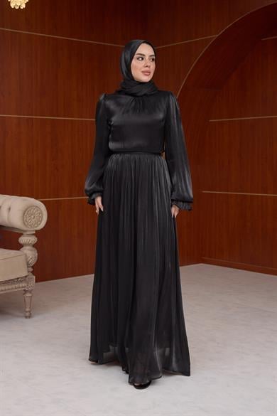 Açelya Işıltı Abiye - Siyah