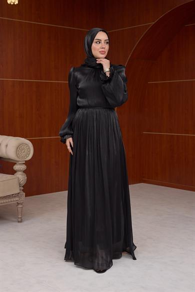 Açelya Işıltı Abiye - Siyah