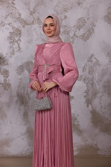 Afife Tasarım Abiye - Pembe