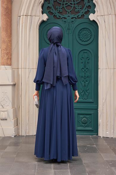 Akgül Evening Dress - Navy Blue