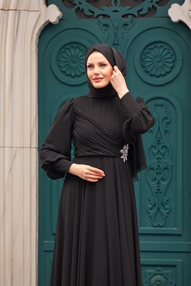 Akgül Evening Dress - Black