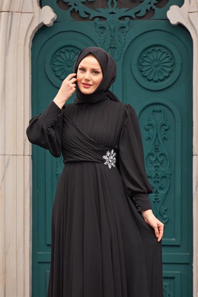 Akgül Evening Dress - Black