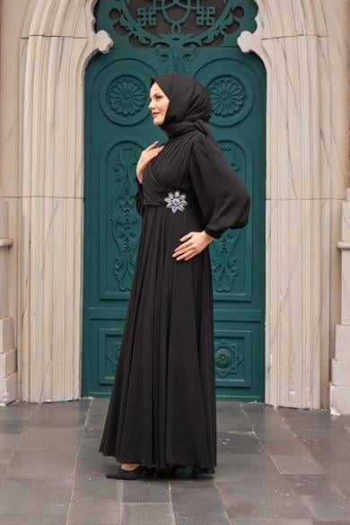 Akgül Evening Dress - Black
