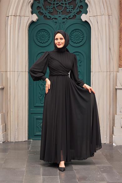 Akgül Evening Dress - Black