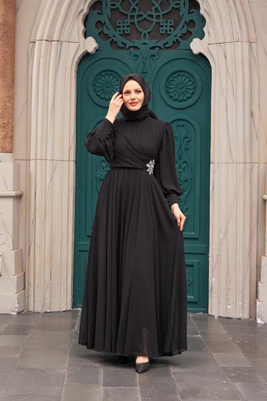 Akgül Evening Dress - Black