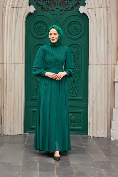 Akgül Evening Dress - Emerald Green