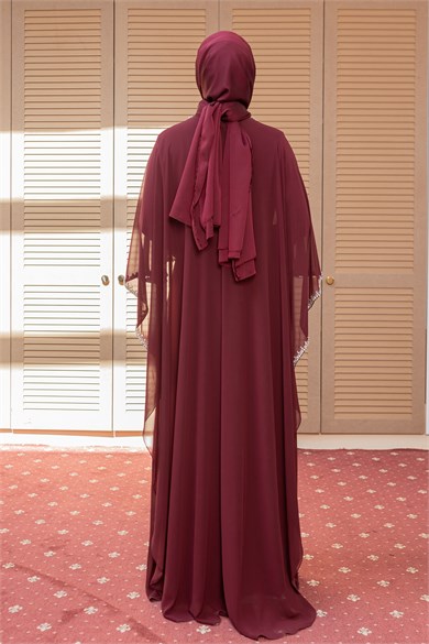 Arlen Tasarım Abiye - Bordo