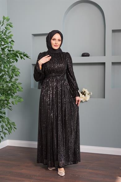 Aysel Evening Dress - Black