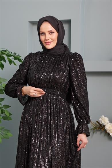 Aysel Evening Dress - Black