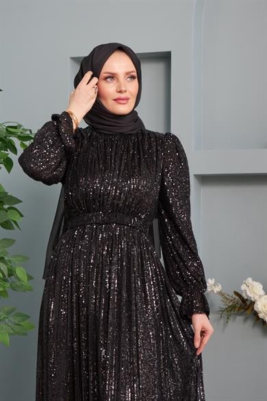 Aysel Evening Dress - Black