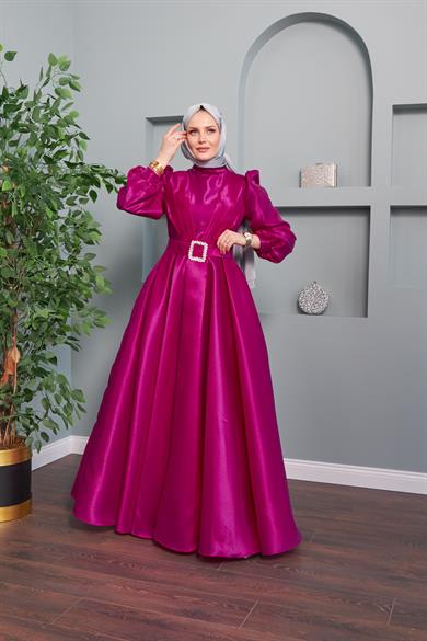 Aysun Evening Dress - Fuchsia