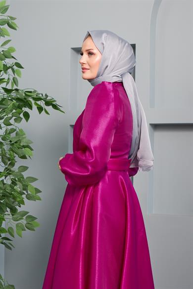 Aysun Evening Dress - Fuchsia