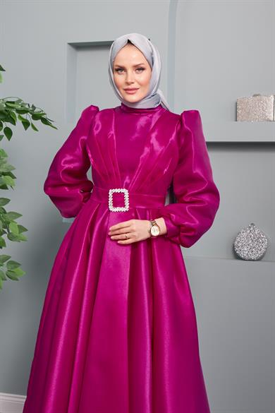 Aysun Evening Dress - Fuchsia