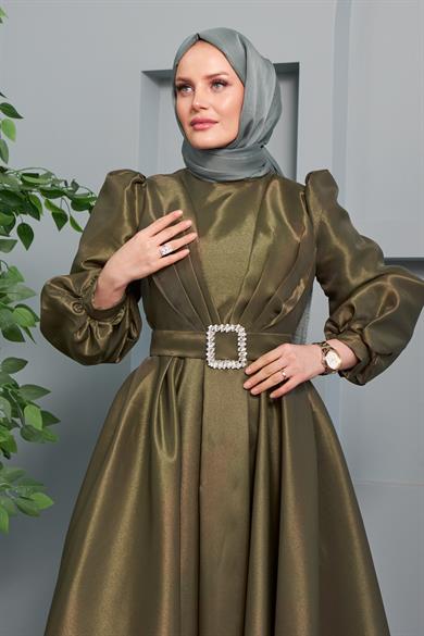 Aysun Evening Dress - Khaki