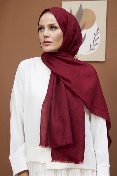 Bamboo Shawl - Claret Red