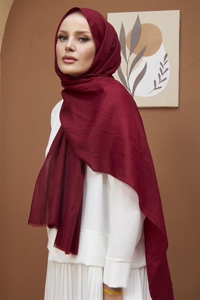 Bamboo Shawl - Claret Red