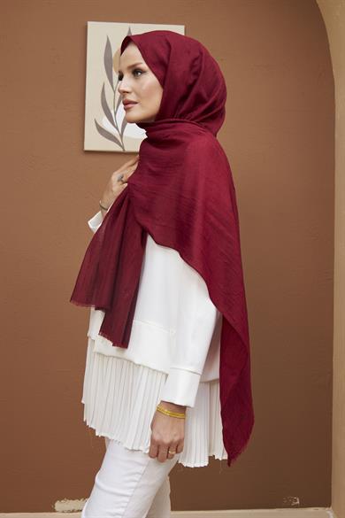 Bamboo Shawl - Claret Red