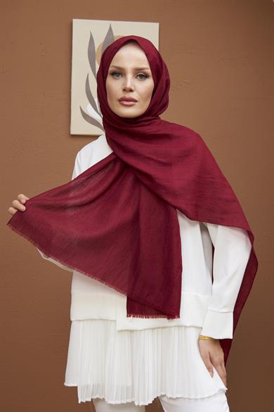 Bamboo Shawl - Claret Red