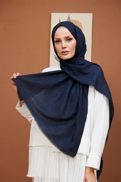 Bamboo Shawl - Navy Blue